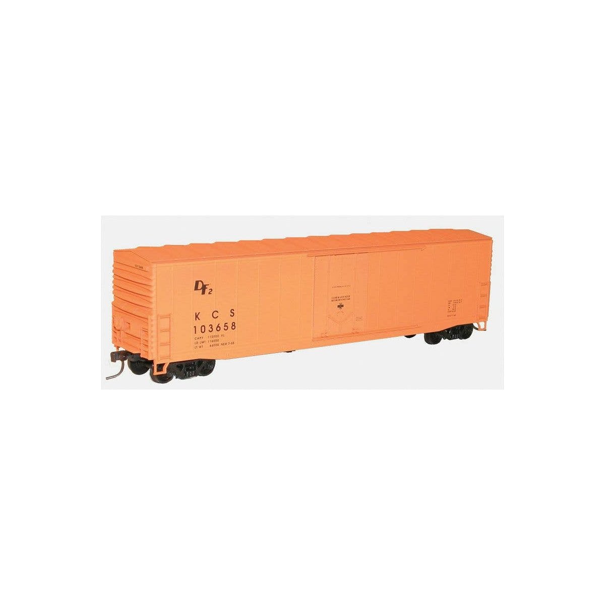 50′ Welded-Side Plug-Door Boxcar - Kit -- Kansas City Southern 105482 (Boxcar Red) HO, Accurail Inc 5822