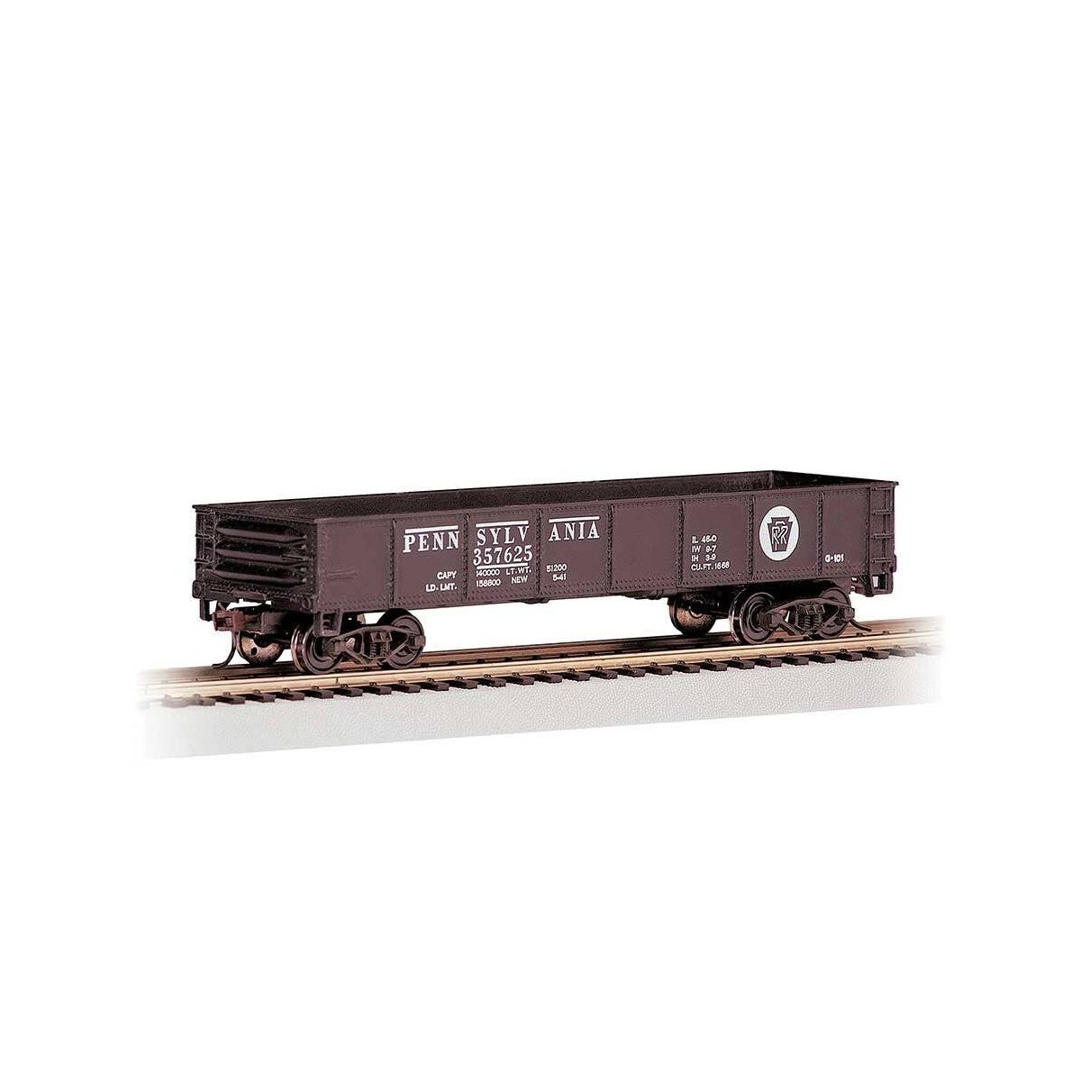 40′ Gondola - Ready to Run - Silver Series(R) -- Pennsylvania Railroad 357625 (Tuscan, Shadow Keystone), HO Bachmann Industrie