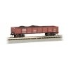 40′ Steel Gondola with Load - Ready to Run -- Atchison, Topeka & Santa Fe 64999 (Oxide Red), N Bachmann Industries 17251