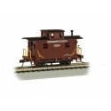 Wood 4-Wheel Bobber Caboose - Ready to Run - Silver Series(R) -- Pennsylvania Railroad 476087 (Tuscan, black), HO, Bachmann Indu