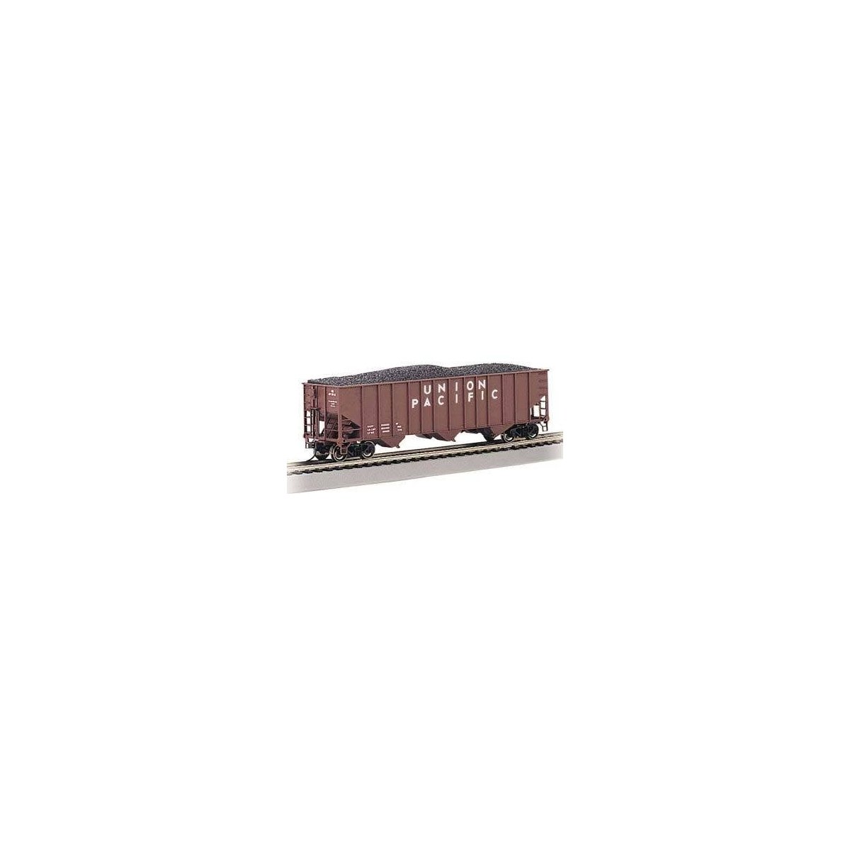 Bethlehem Steel 3-Bay 100-Ton Open Hopper - Ready to Run - Silver Series(R) -- Union Pacific 36255 (Boxcar Red, white), HO Bachm