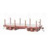 18′ Wood Flatcar - Spectrum(R) -- Data Only (Oxide Red) pkg(2), On30 Bachmann Industries 26511