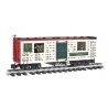 Animated Stock Car w/Reindeer - Ready to Run -- North Pole & Southern 1225 (white, green, red), G, Bachmann Industries 98704