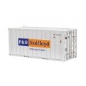 20′ Reefer Container - Assembled -- P&O Nedlloyd (white, orange, blue), O, Atlas O 3002593