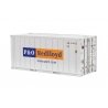 20′ Reefer Container - Assembled -- P&O Nedlloyd (white, orange, blue), O, Atlas O 3002593