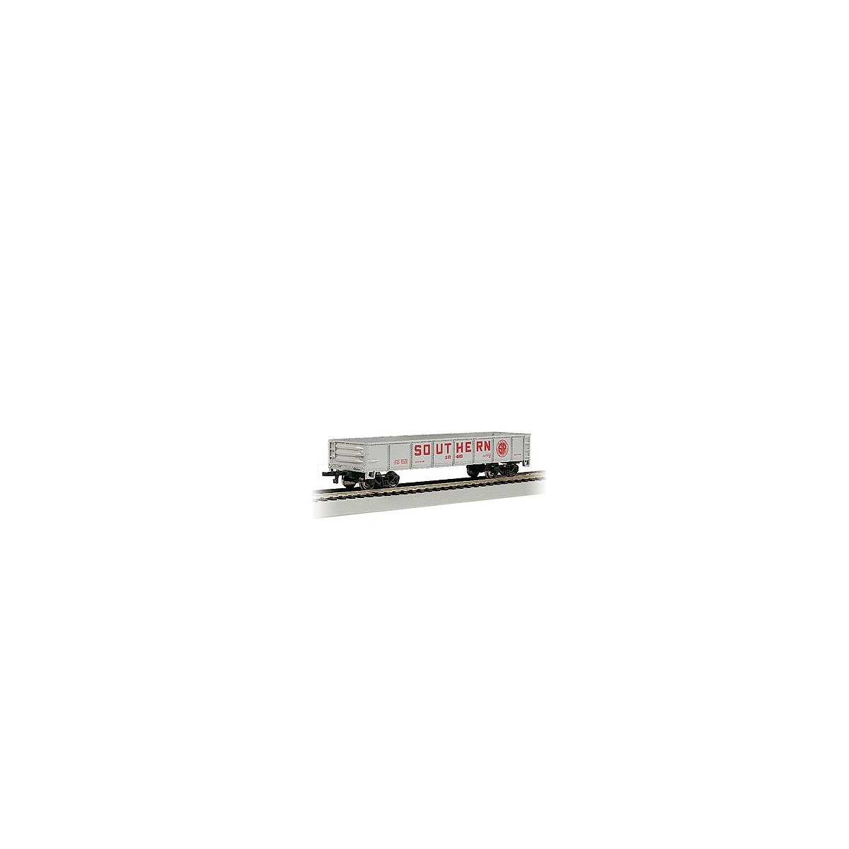 40′ Gondola - Ready to Run - Silver Series(R) -- Southern Railway (silver, red), HO Bachmann Industries 17204