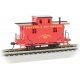 4-Wheel Wood Bobber Caboose - Ready to Run - Silver Series(R) -- Denver & Rio Grande Western, HO Bachmann Industries 18407