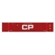 53′ Intermodal Container 2-Pack - Assembled -- Canadian Pacific (2020s Scheme, red, white, Large CP), N Kato USA Inc 80054M