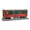 Animated Stock Car with Reindeer - Ready to Run -- Christmas (green, red), G Bachmann Industries 98709