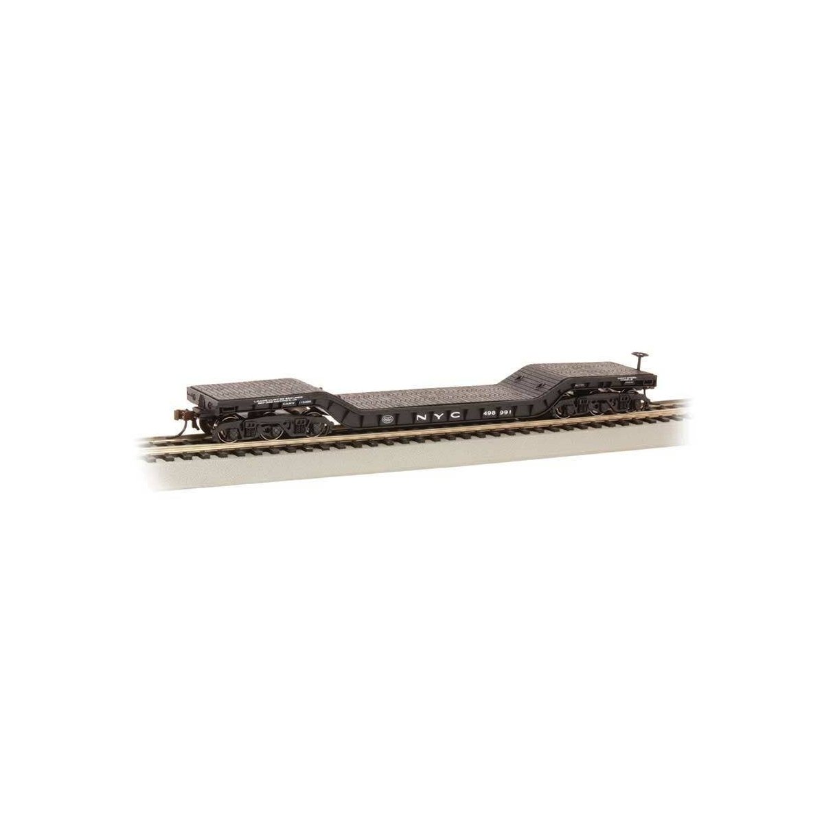 52′ Depressed-Center Flatcar - Ready-to-Run - Silver Series(R) -- New York Central 498991, HO Bachmann Industries 18341