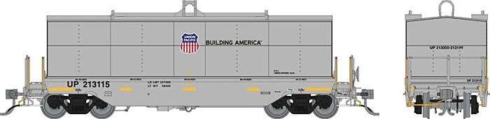 Greenbrier Transverse Coil Car - Ready to Run -- Union Pacific Random from Set 2 (gray, Building , HO, Rapido Trains Inc 168007A