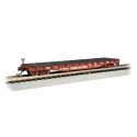 52′ Steel Flatcar - Ready to Run -- Pennsylvania Railroad 475465 (Tuscan), N, Bachmann Industries 17353