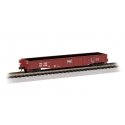 52`6` Drop-End Gondola - Ready to Run -- St. Louis-San Francisco 61678 (Boxcar Red, black Frisco Coonskin Logo), N, Bachmann Ind