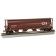 Canadian Cylindrical 4-Bay Grain Hopper - Ready to Run - Silver Series(R) -- Canadian National 377375 (Boxcar Red, CN Noodle), H