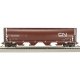 Canadian Cylindrical 4-Bay Grain Hopper - Ready to Run - Silver Series(R) -- Canadian National 377375 (Boxcar Red, CN Noodle), H