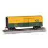 Pullman-Standard PS-1 40′ Steel Boxcar - Ready to Run - Silver Series(R) -- Chicago, St. Paul, Minneapolis & Omaha 1672 (yello