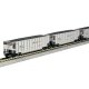 BethGon Coalporter 8-Pack - Ready to Run -- BNSF Railway (silver, Boxcar Red, orange, black, Wedge Logo), N Kato USA Inc 1064633