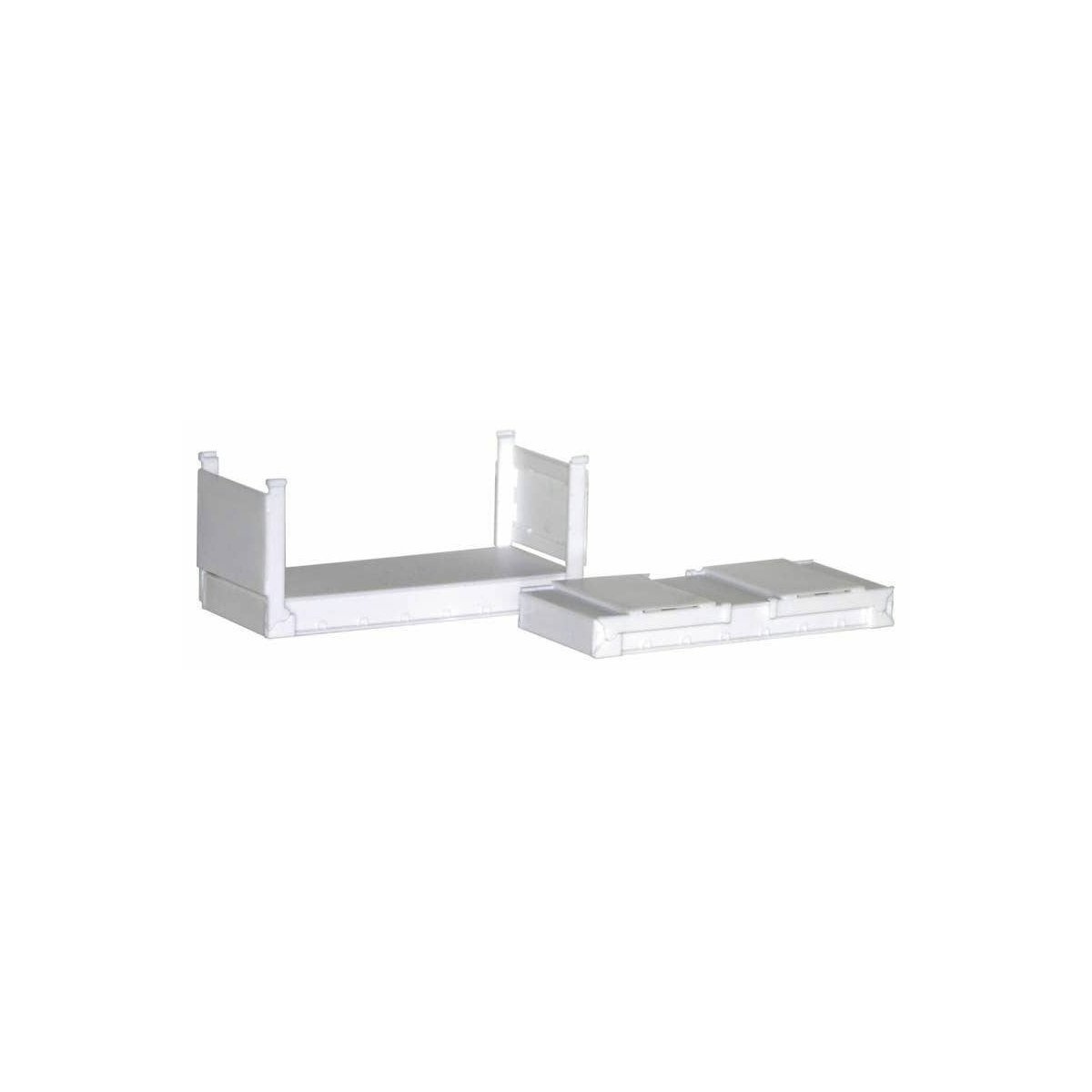 20′ Stackable Flat Container 2-Pack -- Undecorated, HO Herpa Models 5460