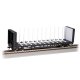 52′ Centerbeam Bulkhead Flatcar - Ready to Run -- Tomco Car 203, HO Bachmann Industries 12908