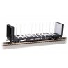 52′ Centerbeam Bulkhead Flatcar - Ready to Run -- Tomco Car 203, HO Bachmann Industries 12908