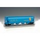 Canadian Cylindrical 4-Bay Grain Hopper - Ready to Run - Silver Series(R) -- Alberta Heritage Fund ALNX (blue, yellow), HO Bachm
