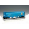 Canadian Cylindrical 4-Bay Grain Hopper - Ready to Run - Silver Series(R) -- Alberta Heritage Fund ALNX (blue, yellow), HO Bachm