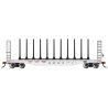 52′ Centerbeam Bulkhead Flatcar - Ready to Run -- Soo Line 5060 (white), HO Bachmann Industries 12906