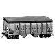 USRA 36′ 2-Bay Panel Side Rebuilt Covered Hopper - Andersons Co. Grain Car -- Undecorated Single Car - Kit, HO Tichy Train Gro