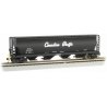 Canadian Cylindrical 4-Bay Grain Hopper, Flashing FRED - Ready to Run -- Canadian Pacific 386502 (black, Script Lettering), HO B