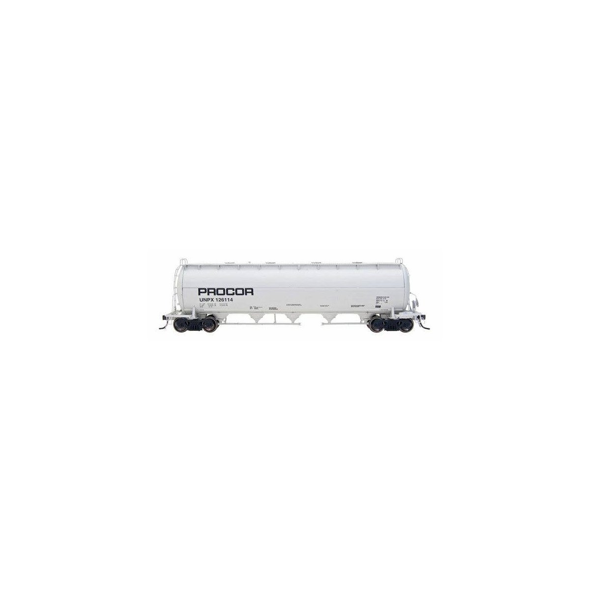 Procor Pressure-Flow Hopper - Ready to Run -- Procor (gray, black), HO Intermountain Railway Company 48907