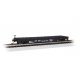 52′ Steel Flatcar - Ready to Run -- Norfolk & Western 32804 (black), N Bachmann Industries 17356