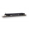 52′ Steel Flatcar - Ready to Run -- Norfolk & Western 32804 (black), N Bachmann Industries 17356