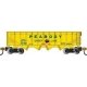 40′ Quad Hopper - Ready to Run -- Peabody Coal Co. 6687 (yellow, green, red), N Bachmann Industries 73354