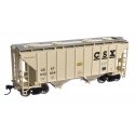 37′ 2980 Cubic-Foot 2-Bay Covered Hopper - Ready to Run -- CSX 242034