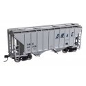37′ 2980 Cubic-Foot 2-Bay Covered Hopper - Ready to Run -- Dakota, Minnesota & Eastern 29258