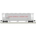 ACF 3-Bay Cylindrical Hopper - Ready to Run -- Ziegler Chemical 44048 (gray, red)