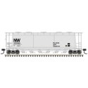 ACF 6-Bay Cylindrical Hopper - Ready to Run -- Norfolk & Western 332954 (gray, black, NW Logo)