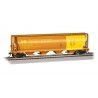 Canadian Cylindrical 4-Bay Grain Hopper - Ready to Run - Silver Series(R) -- Government of Canada (orange, yellow, Large Wheat S
