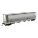 59′ Cylindrical Hopper - Ready to Run -- Canadian National International Service CNIS 376070 (round hatches), HO WalthersMainl