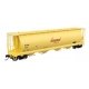 59′ Cylindrical Hopper - Ready to Run -- Honeymead 1020 (yellow, black, red logo trough hatches), HO WalthersMainline 7898