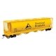 59′ Cylindrical Hopper - Ready to Run -- Alcan UNPX 121412 (yellow, black English & French lettering, round hatches, HO Walthe
