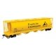 59′ Cylindrical Hopper - Ready to Run -- Alcan UNPX 121412 (yellow, black English & French lettering, round hatches, HO Walthe
