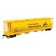 59′ Cylindrical Hopper - Ready to Run -- Alcan UNPX 121414 (yellow, black English & French lettering, round hatches, HO Walthe