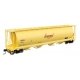 59′ Cylindrical Hopper - Ready to Run -- Honeymead 1012 (yellow, black, red logo trough hatches), HO WalthersMainline 7896