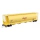 59′ Cylindrical Hopper - Ready to Run -- Honeymead 1015 (yellow, black, red logo trough hatches), HO WalthersMainline 7897