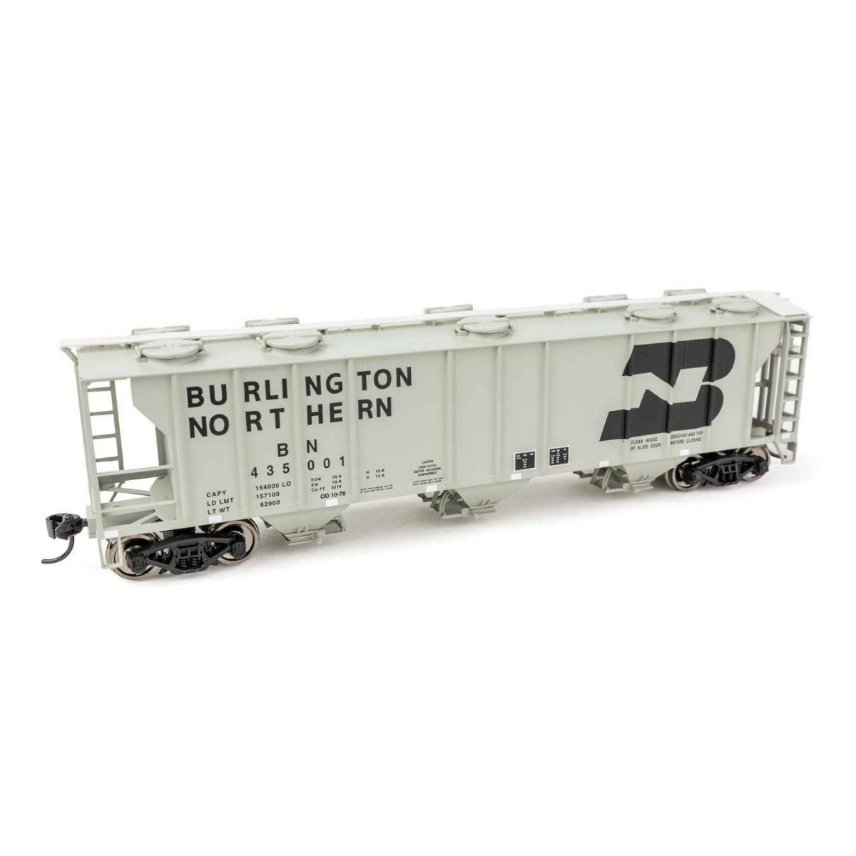 50′ Pullman-Standard PS-2 2893 3-Bay Covered Hopper - Ready to Run -- Burlington Northern 435001, HO WalthersMainline 7041