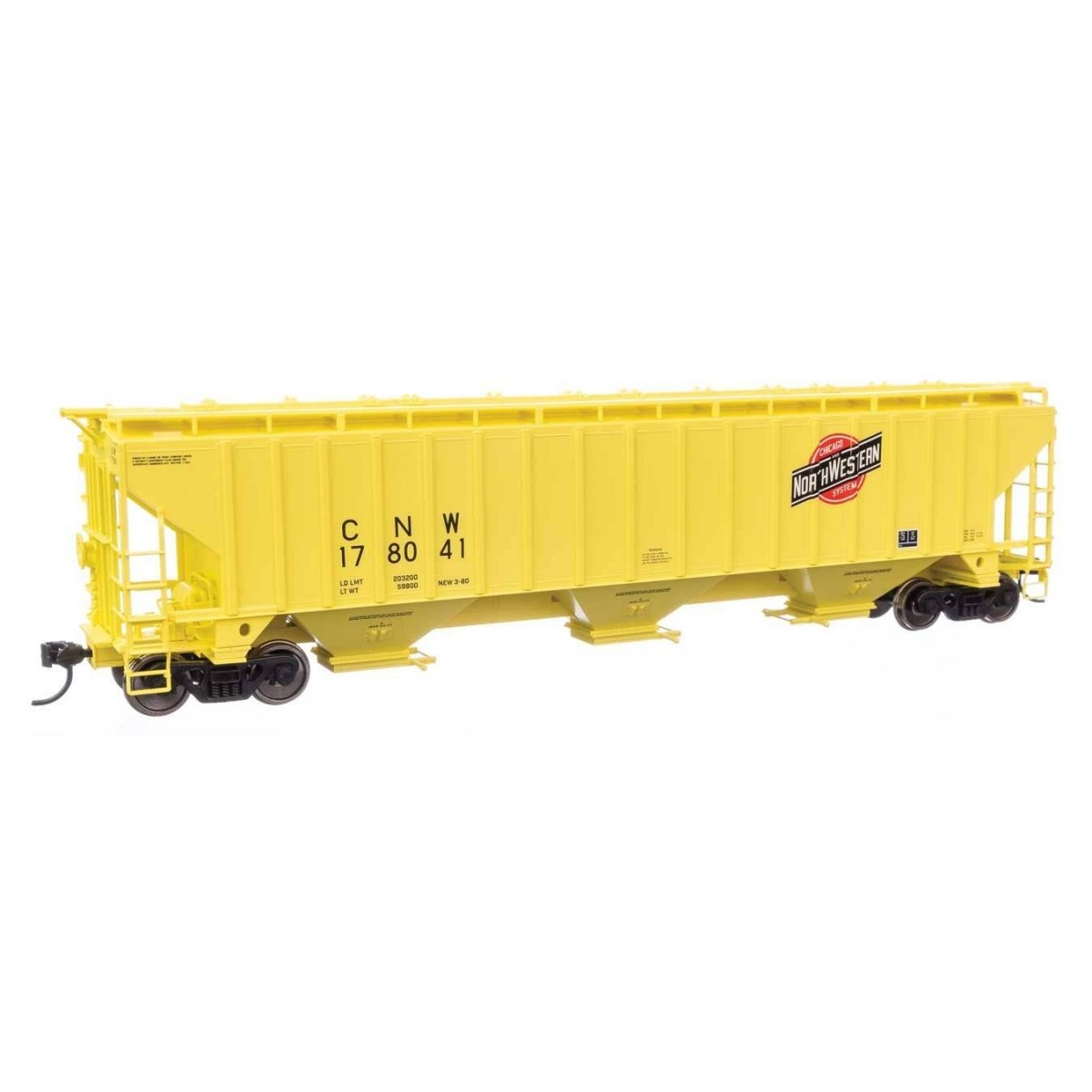 57′ Trinity 4750 3-Bay Covered Hopper - Ready to Run -- Chicago & North Western(TM) 178041, HO WalthersMainline 49033