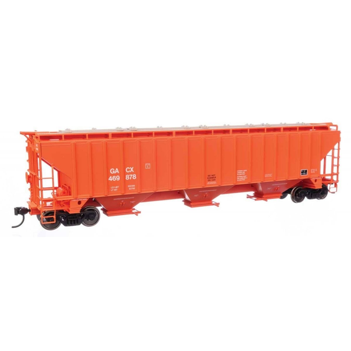 57′ Trinity 4750 3-Bay Covered Hopper - Ready to Run -- GACX 469878, HO WalthersMainline 49039