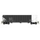 100-Ton 3-Bay Open Hopper - Ready to Run - Executive Line -- Western Pacific 70007 (black, white end), HO Bowser Manufacturing C