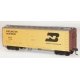 40′ Steel Reefer w/Plug Doors - Kit -- Burlington Northern 70639 (yellow,Boxcar Red, silver), HO Accurail Inc 8508
